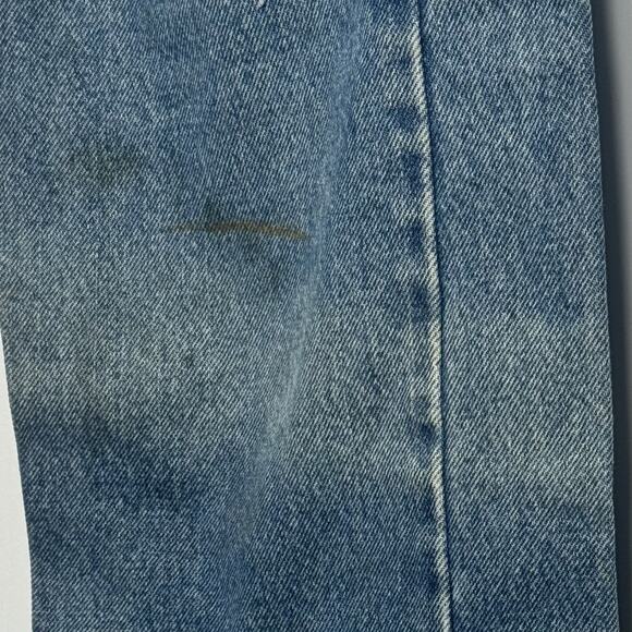 VTG 1990 Levi’s 505 Jeans 34x32 Regular Fit Straight Leg Blue Denim Distressed - Picture 16 of 16